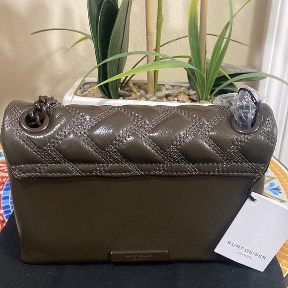 kurt Geiger London Mini Kensington Drench Quilted Leather Convertible Crossbody - Picture 11 of 13